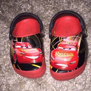 Light up Disney Cars Crocs size 5